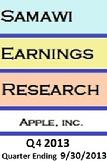 samawi earning research estimate apple inc. Q1 2013